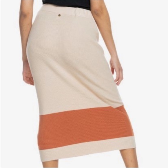 Roxy On My Cloud Stripe Bodycon Midi skirt - Picture 2 of 4